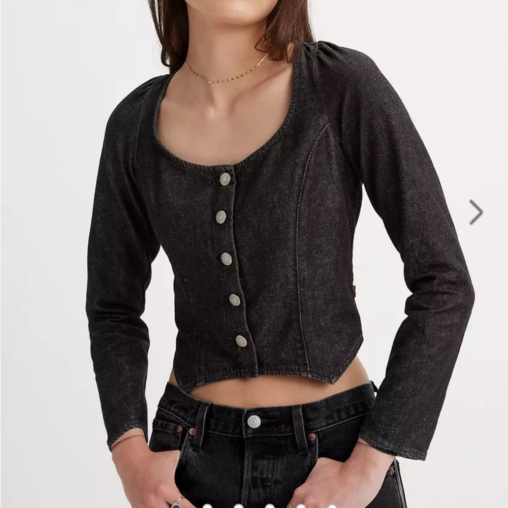 Levi's WESTON LONG SLEEVE CORSET BLOUSE